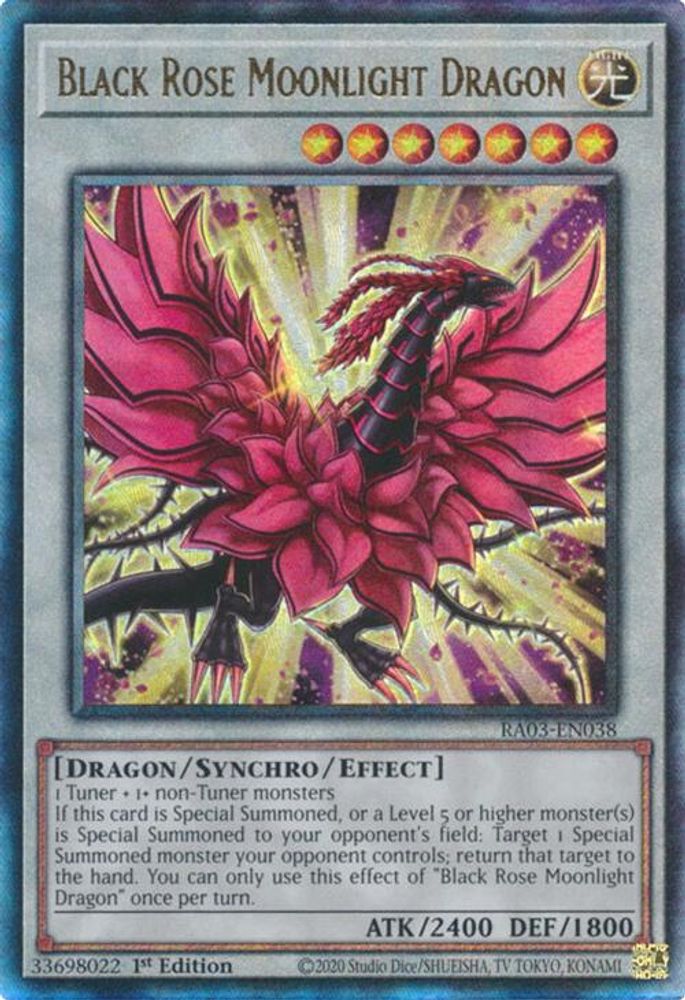 Black Rose Moonlight Dragon (PUR) (RA03-EN038) - Prismatic Ultimate Rare