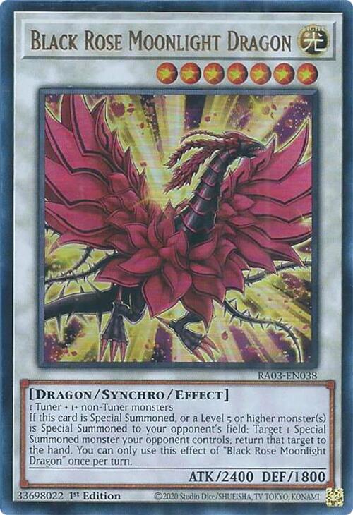 Black Rose Moonlight Dragon (UR) (RA03-EN038) - Quarter Century Bonanza 1st Edition