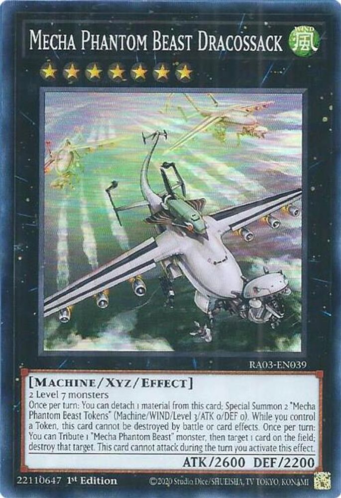 Mecha Phantom Beast Dracossack (RA03-EN039) - Super Rare