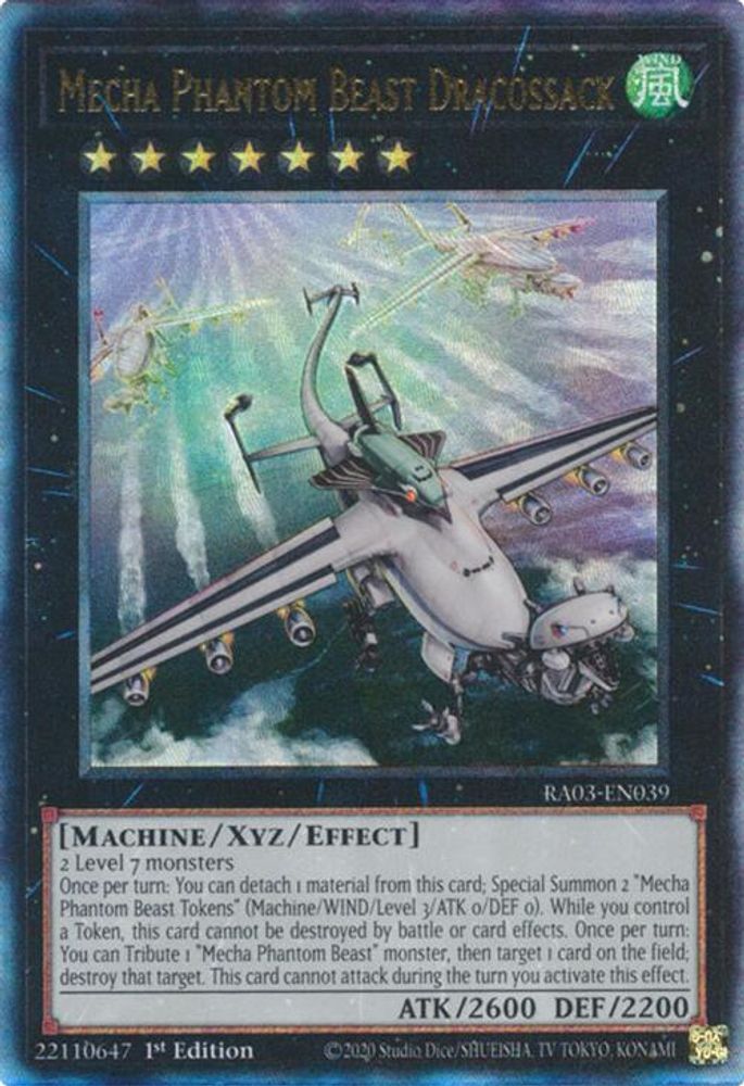 Mecha Phantom Beast Dracossack (PUR) (RA03-EN039) - Prismatic Ultimate Rare
