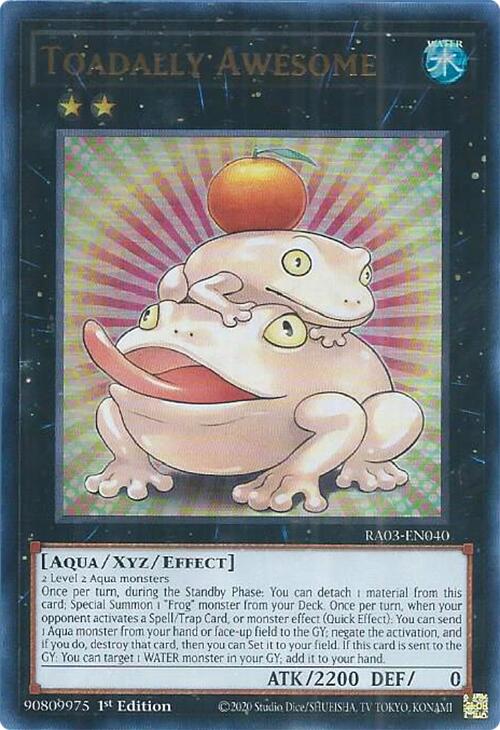 Toadally Awesome (UR) (RA03-EN040) - Quarter Century Bonanza 1st Edition