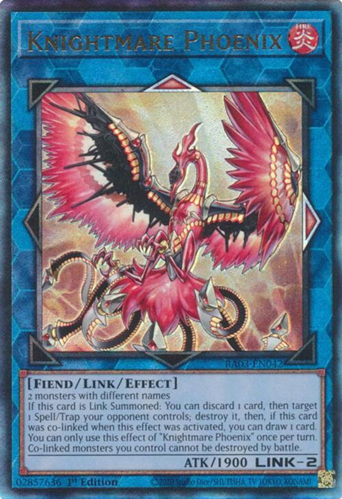Knightmare Phoenix (PUR) (RA03-EN042) - Prismatic Ultimate Rare