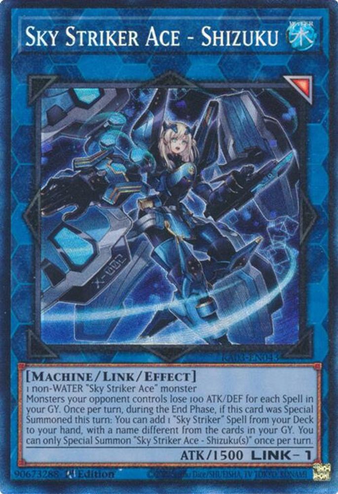 Sky Striker Ace - Shizuku (PCR) (RA03-EN043) - Prismatic Collector's Rare
