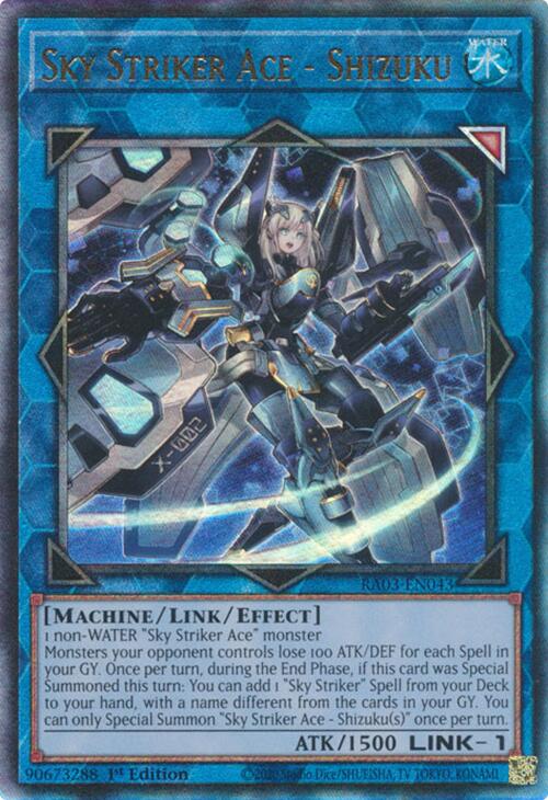 Sky Striker Ace - Shizuku (PUR) (RA03-EN043) - Quarter Century Bonanza 1st Edition