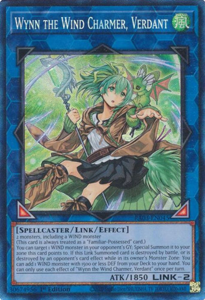 Wynn the Wind Charmer, Verdant (PCR) (RA03-EN045) - Prismatic Collector's Rare