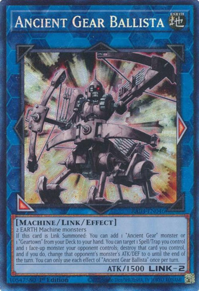 Ancient Gear Ballista (PCR) (RA03-EN046) - Prismatic Collector's Rare