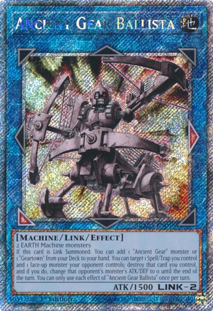 Ancient Gear Ballista (Platinum Secret Rare) (RA03-EN046) - Platinum Secret Rare