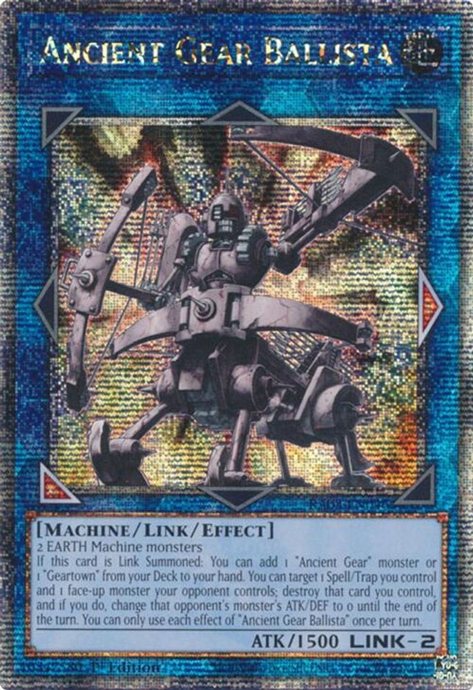 Ancient Gear Ballista (Quarter Century Secret Rare) (RA03-EN046) - Quarter Century Secret Rare