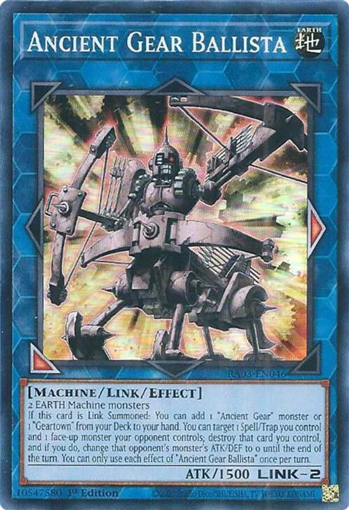 Ancient Gear Ballista (RA03-EN046) - Super Rare