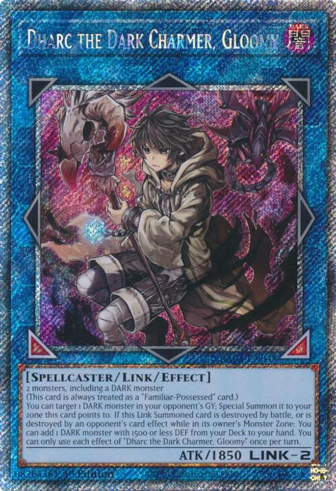 Dharc the Dark Charmer, Gloomy (Platinum Secret Rare) (RA03-EN048) - Platinum Secret Rare