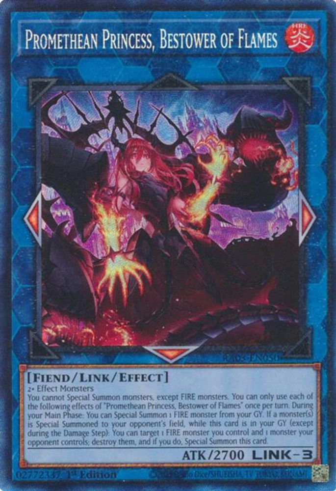 Promethean Princess, Bestower of Flames (PCR) (RA03-EN050) - Prismatic Collector's Rare