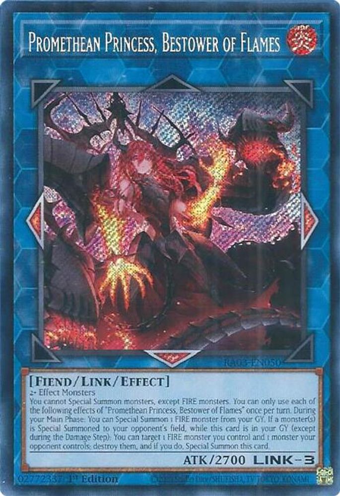 Promethean Princess, Bestower of Flames (Secret Rare) (RA03-EN050) - Secret Rare