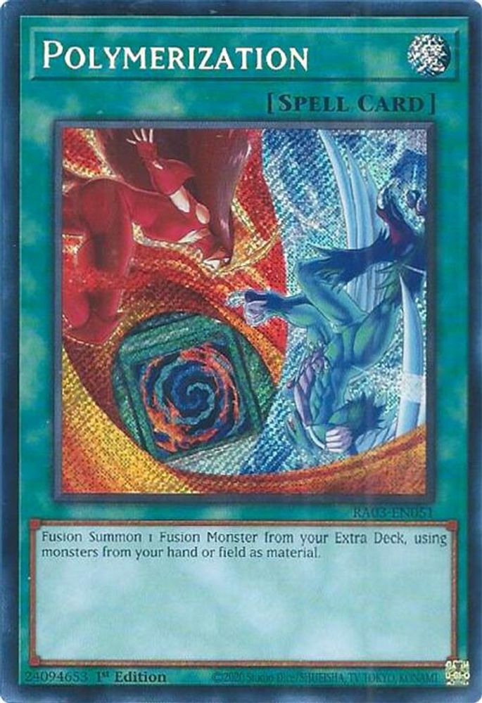 Polymerization (B) (HERO Art) (Secret Rare) (RA03-EN051) - Secret Rare
