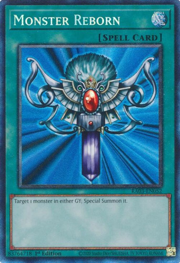 Monster Reborn (PCR) (RA03-EN052) - Prismatic Collector's Rare