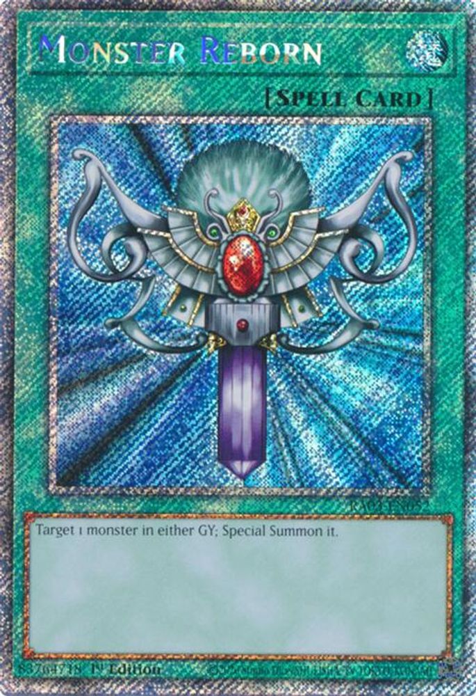 Monster Reborn (Platinum Secret Rare) (RA03-EN052) - Platinum Secret Rare