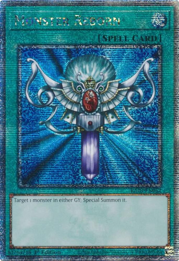 Monster Reborn (Quarter Century Secret Rare) (RA03-EN052) - Quarter Century Secret Rare