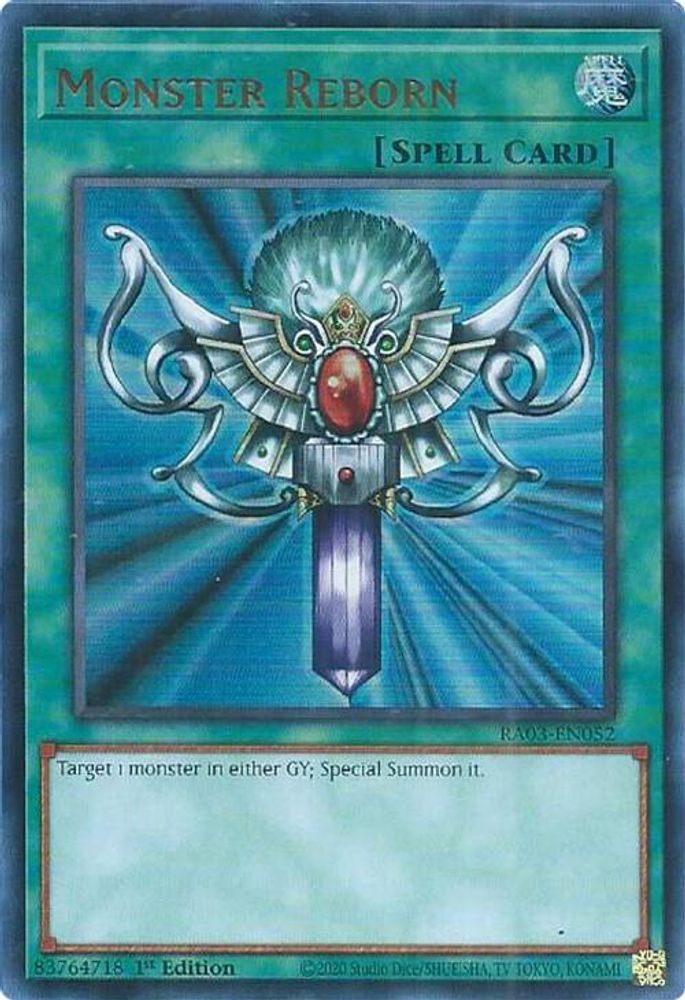 Monster Reborn (UR) (RA03-EN052) - Ultra Rare