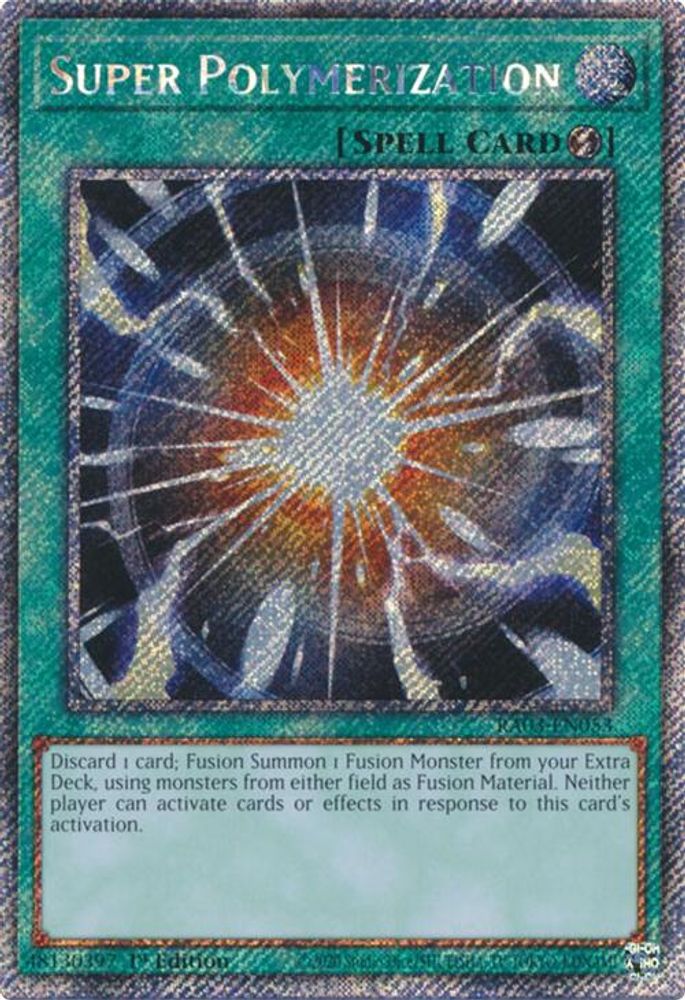 Super Polymerization (Platinum Secret Rare) (RA03-EN053) - Platinum Secret Rare