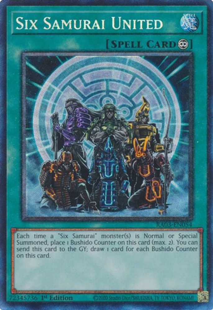 Six Samurai United (PCR) (RA03-EN054) - Prismatic Collector's Rare