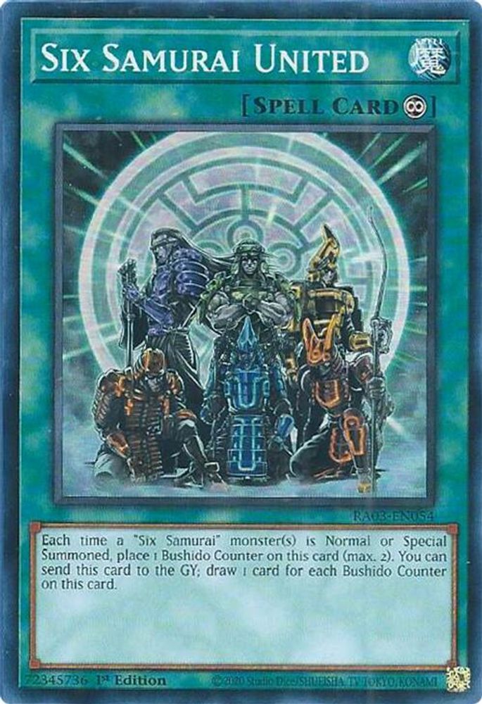 Six Samurai United (RA03-EN054) - Super Rare