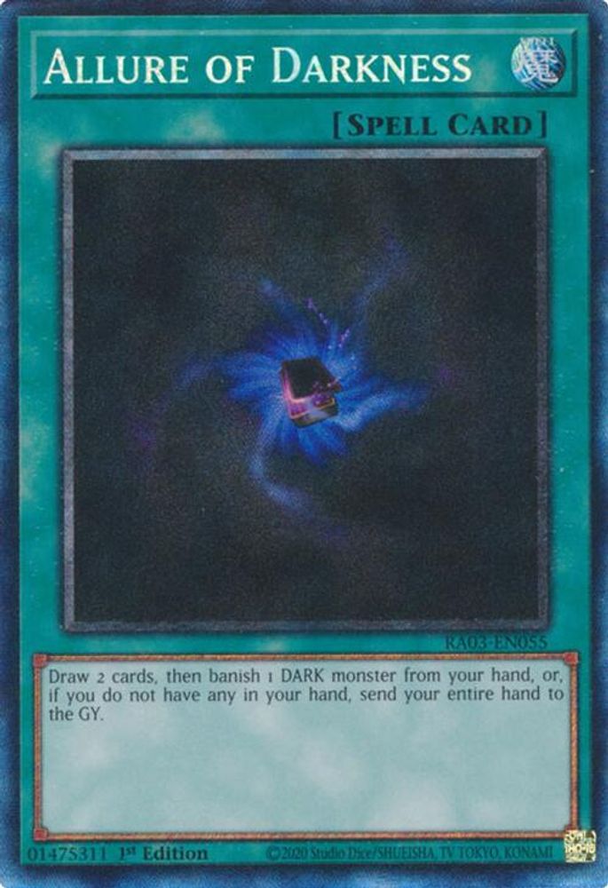Allure of Darkness (PCR) (RA03-EN055) - Prismatic Collector's Rare