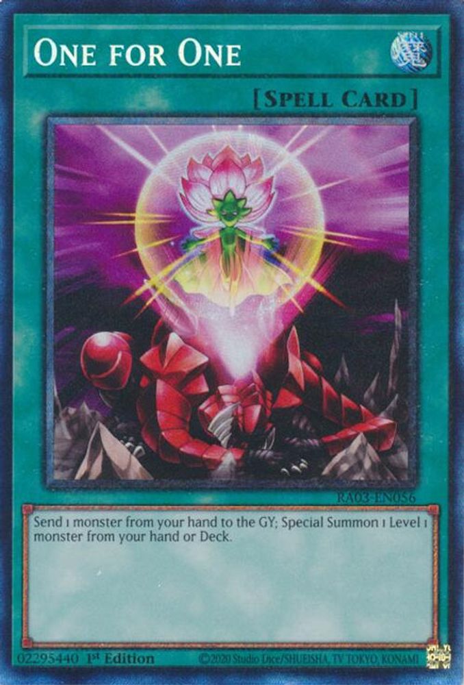 One for One (PCR) (RA03-EN056) - Prismatic Collector's Rare