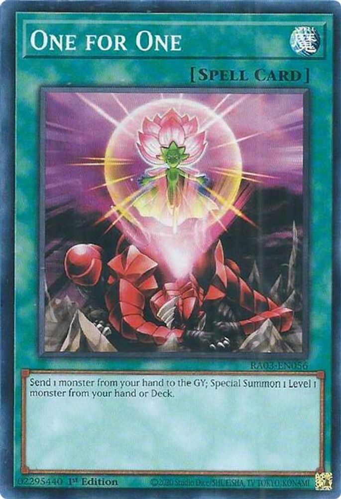 One for One (RA03-EN056) - Super Rare