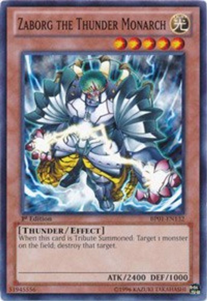 Zaborg the Thunder Monarch (BP01-EN132) - Common
