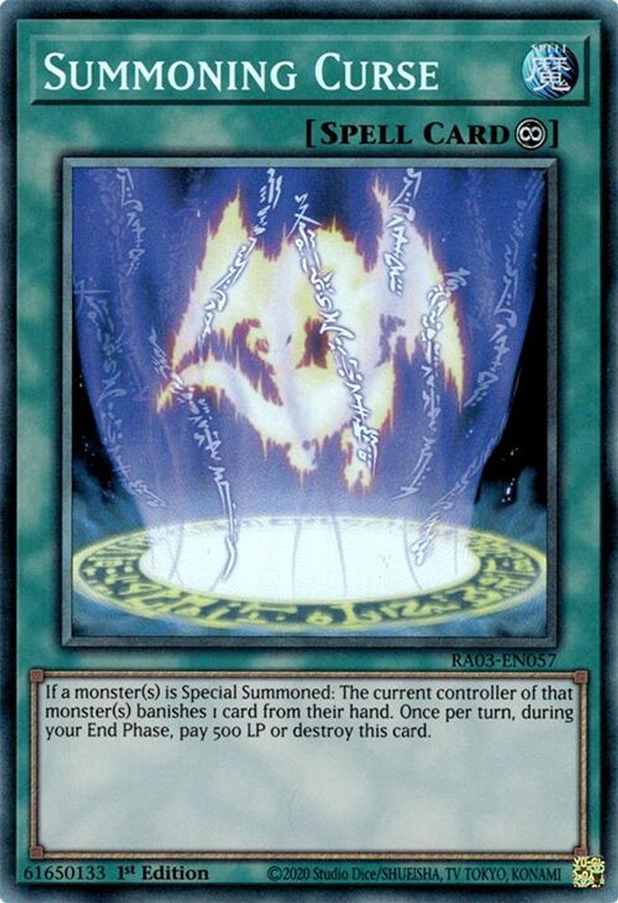 Summoning Curse (PCR) (RA03-EN057) - Prismatic Collector's Rare