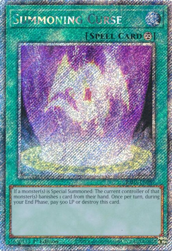 Summoning Curse (Platinum Secret Rare) (RA03-EN057) - Platinum Secret Rare
