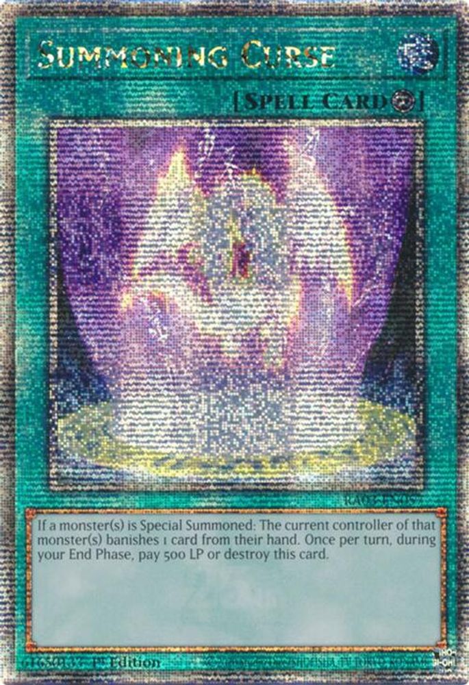 Summoning Curse (Quarter Century Secret Rare) (RA03-EN057) - Quarter Century Secret Rare