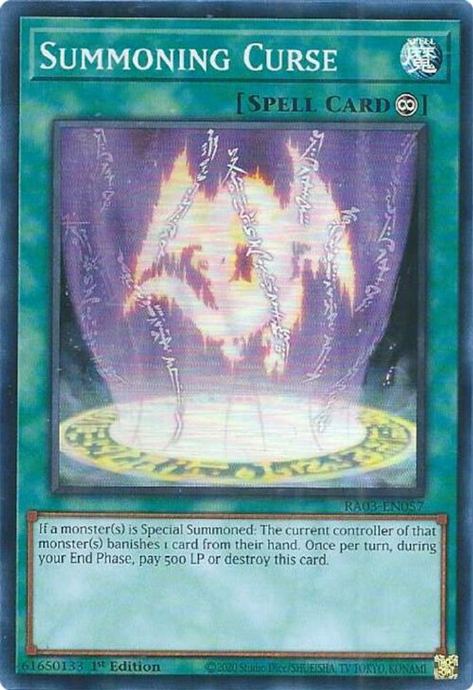 Summoning Curse (RA03-EN057) - Super Rare