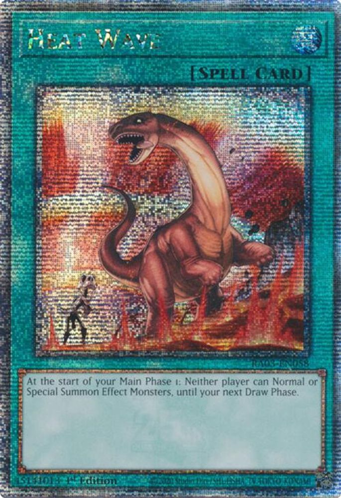 Heat Wave (Quarter Century Secret Rare) (RA03-EN058) - Quarter Century Secret Rare