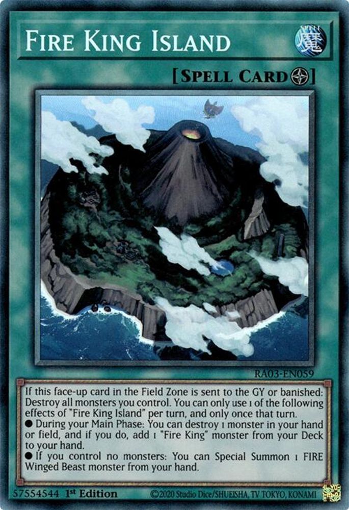 Fire King Island (PCR) (RA03-EN059) - Prismatic Collector's Rare