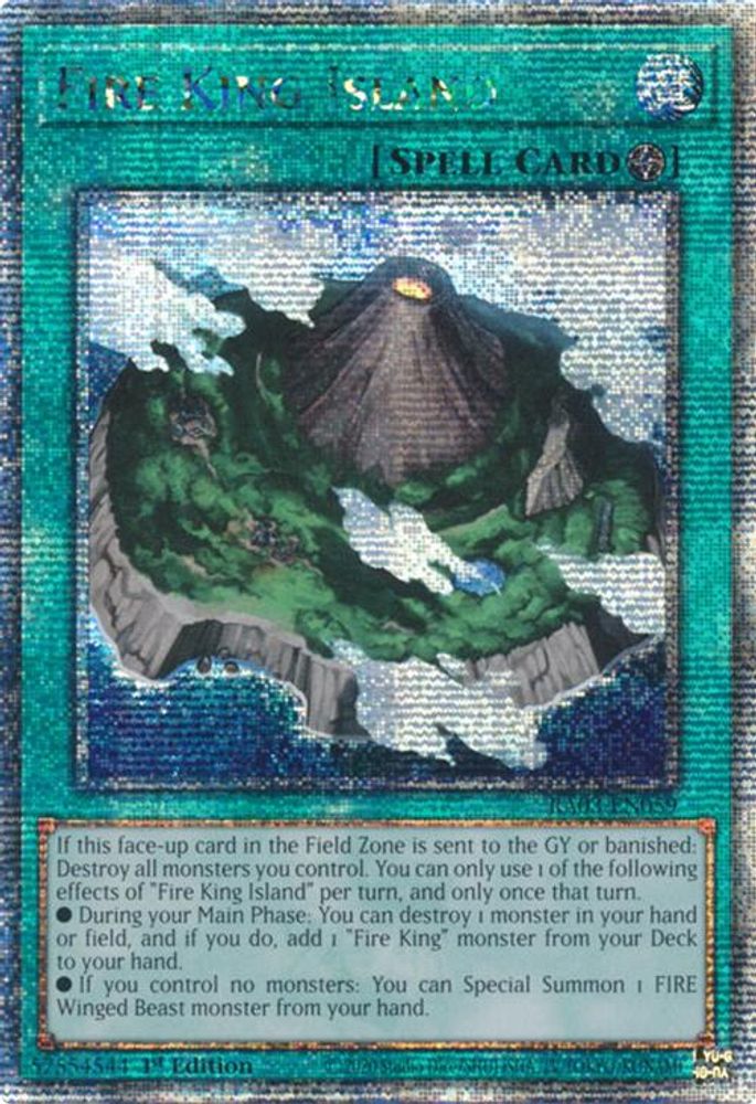 Fire King Island (Quarter Century Secret Rare) (RA03-EN059) - Quarter Century Secret Rare