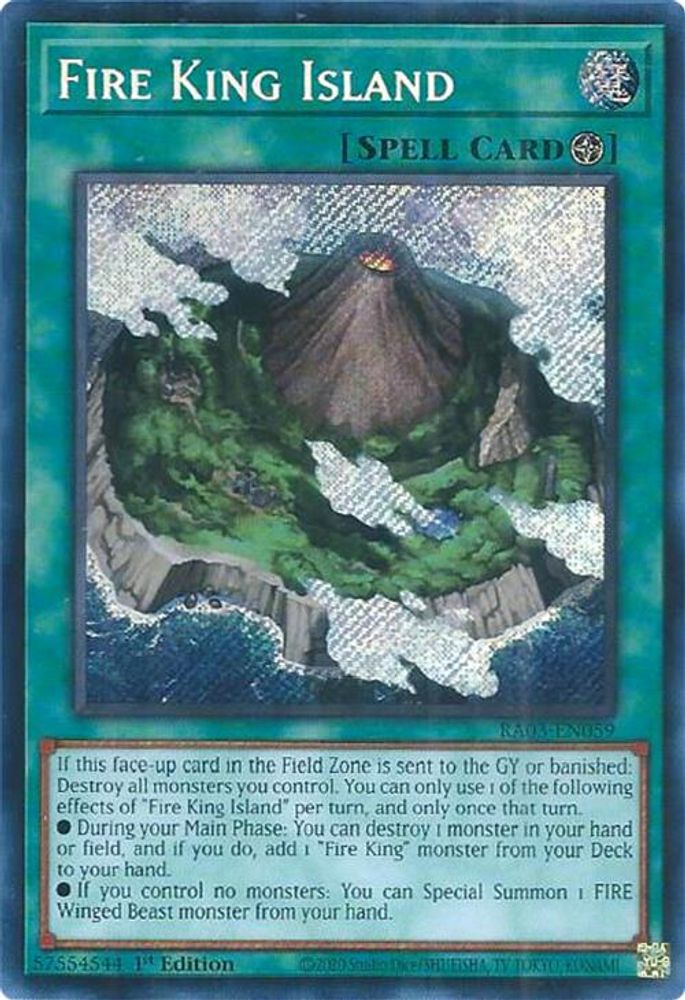 Fire King Island (Secret Rare) (RA03-EN059) - Secret Rare