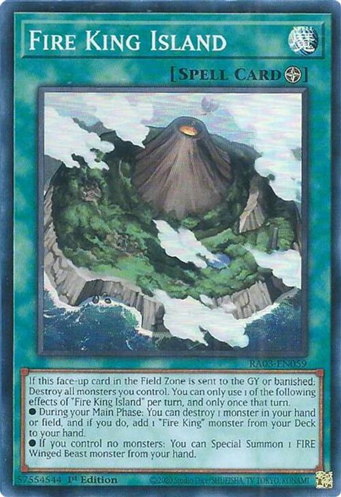 Fire King Island (RA03-EN059) - Super Rare