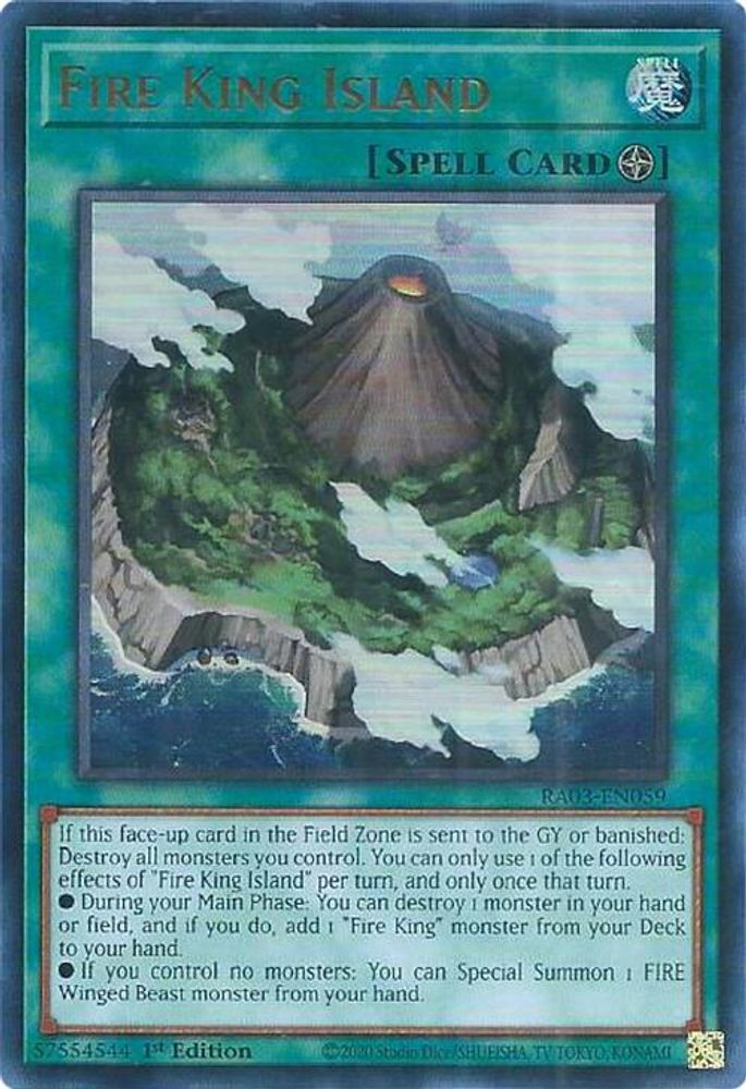 Fire King Island (UR) (RA03-EN059) - Ultra Rare
