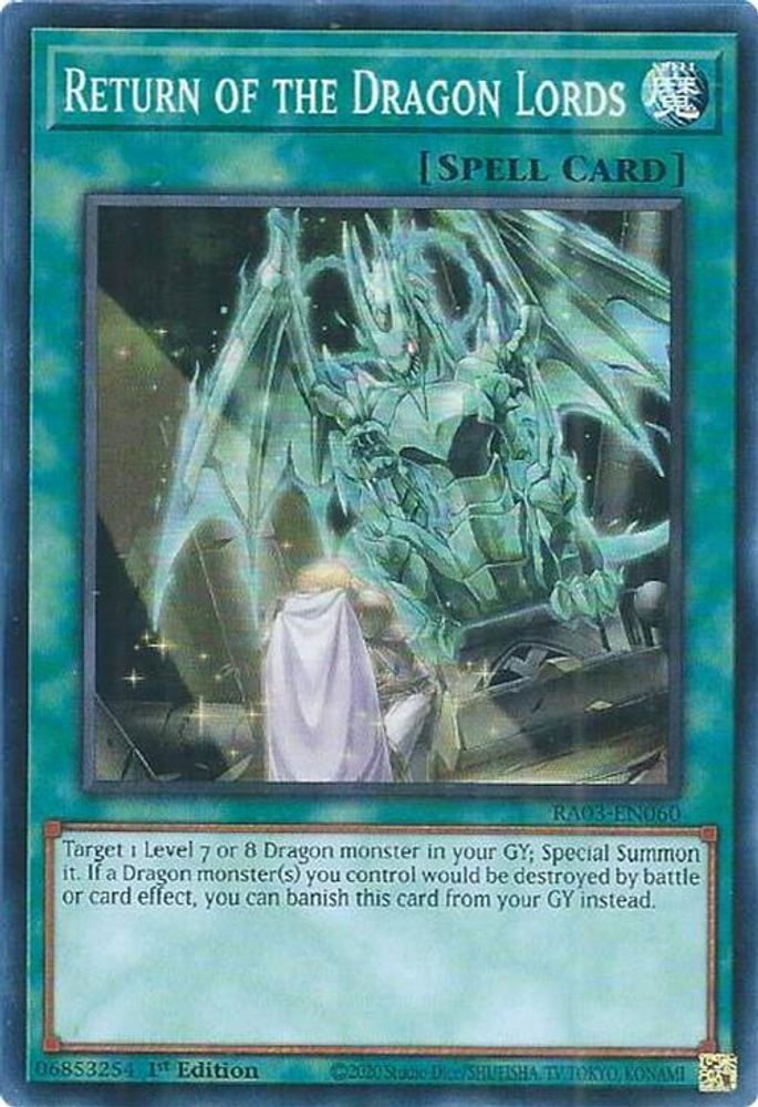 Return of the Dragon Lords (RA03-EN060) - Super Rare