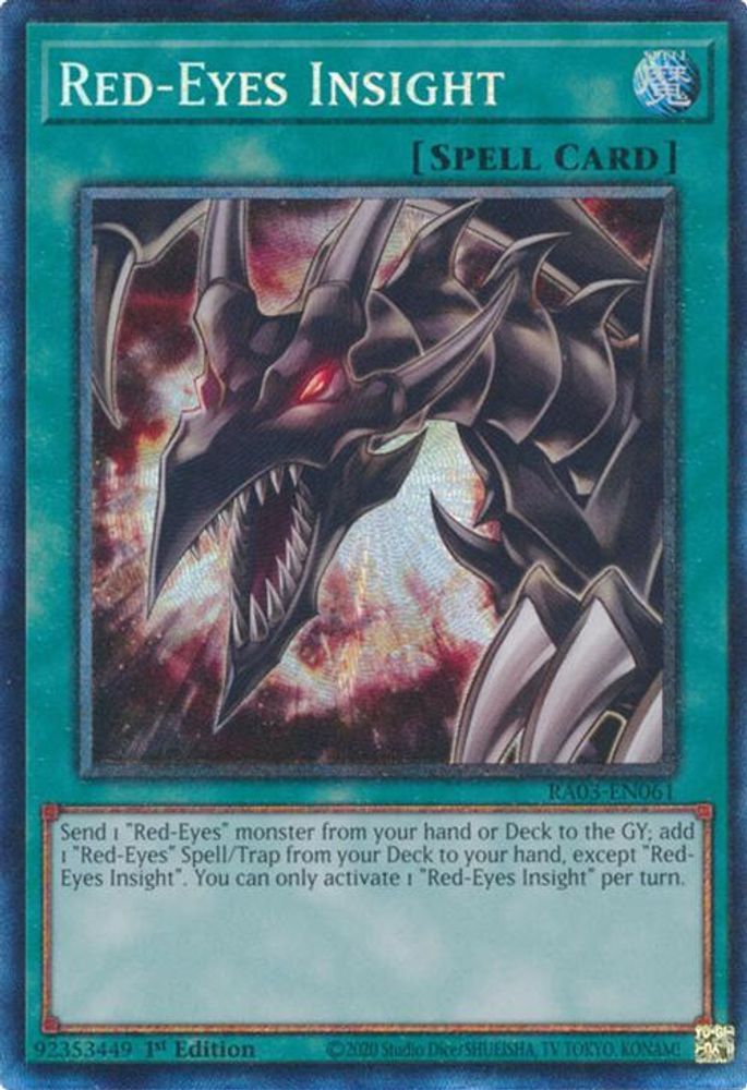 Red-Eyes Insight (PCR) (RA03-EN061) - Prismatic Collector's Rare