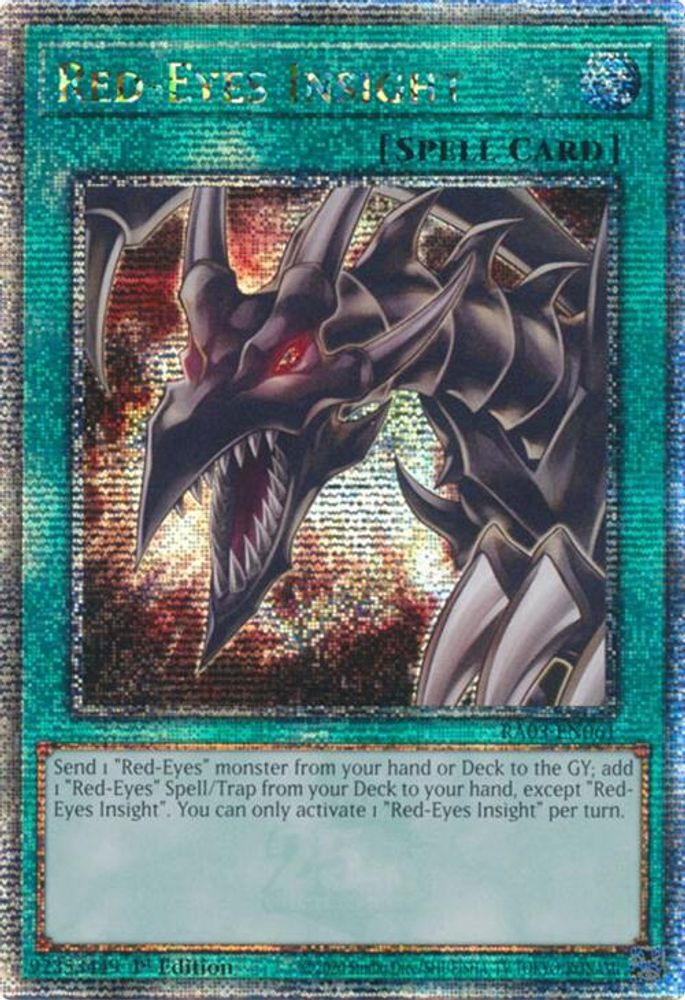 Red-Eyes Insight (Quarter Century Secret Rare) (RA03-EN061) - Quarter Century Secret Rare