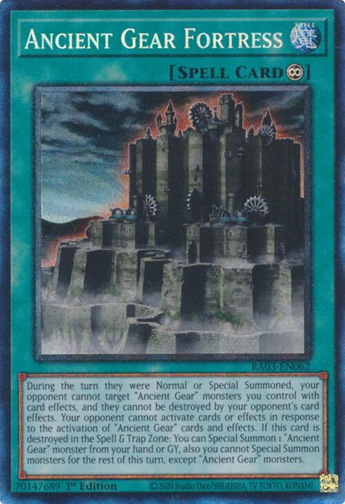 Ancient Gear Fortress (PCR) (RA03-EN062) - Quarter Century Bonanza 1st Edition