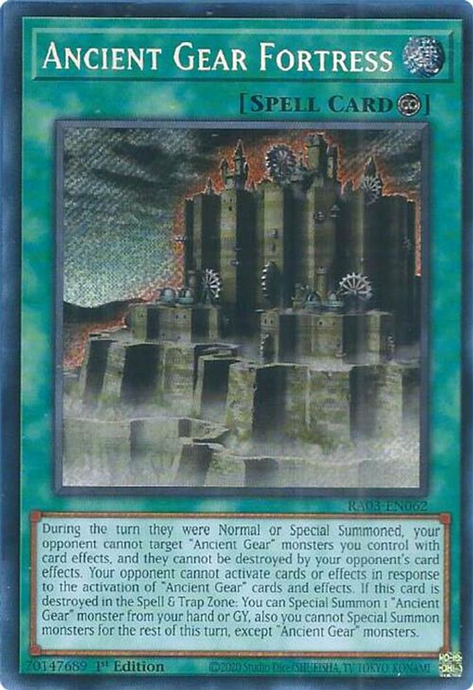 Ancient Gear Fortress (Secret Rare) (RA03-EN062) - Secret Rare