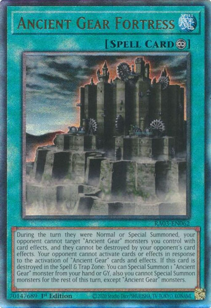 Ancient Gear Fortress (PUR) (RA03-EN062) - Prismatic Ultimate Rare