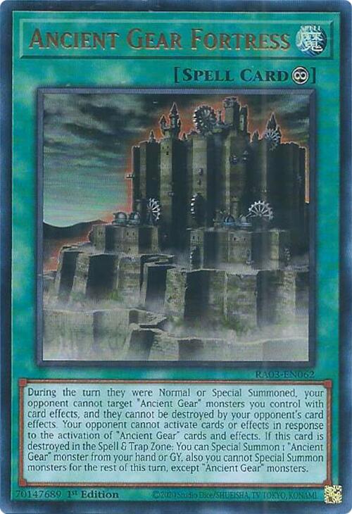 Ancient Gear Fortress (UR) (RA03-EN062) - Quarter Century Bonanza 1st Edition