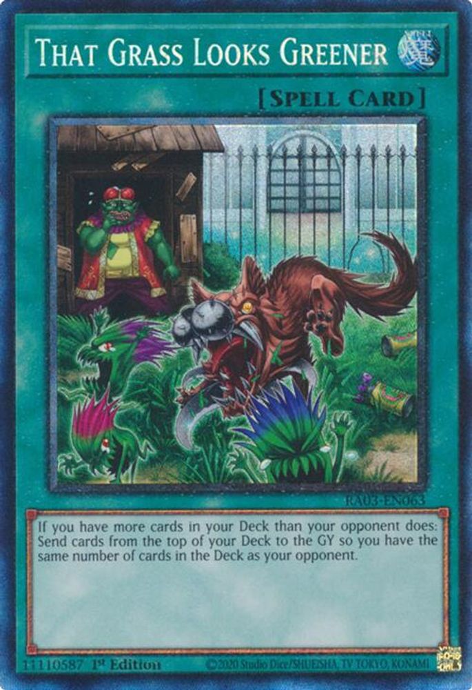 That Grass Looks Greener (PCR) (RA03-EN063) - Prismatic Collector's Rare