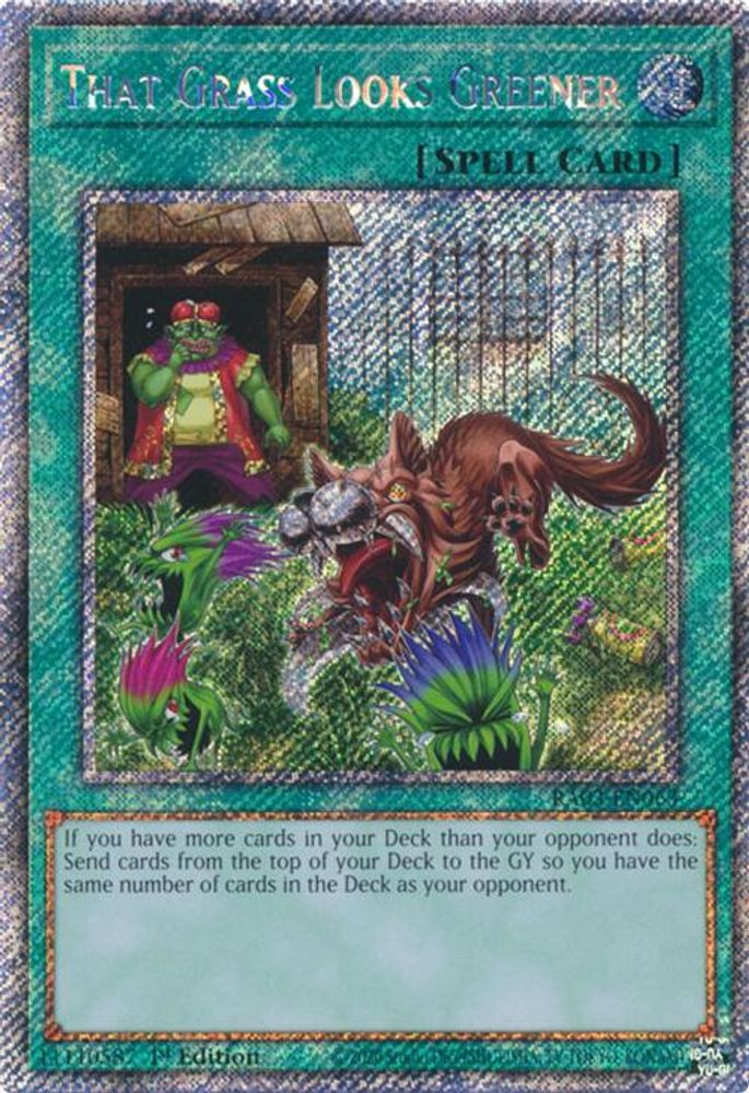 That Grass Looks Greener (Platinum Secret Rare) (RA03-EN063) - Platinum Secret Rare