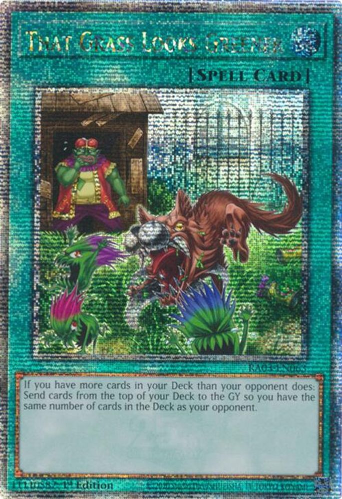 That Grass Looks Greener (Quarter Century Secret Rare) (RA03-EN063) - Quarter Century Secret Rare
