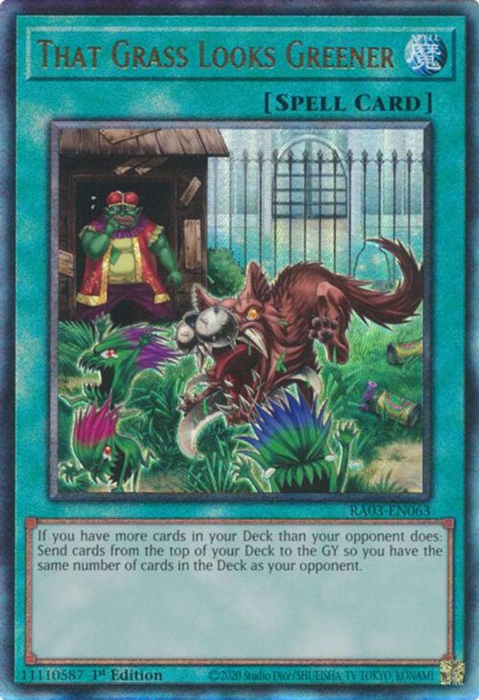 That Grass Looks Greener (PUR) (RA03-EN063) - Prismatic Ultimate Rare