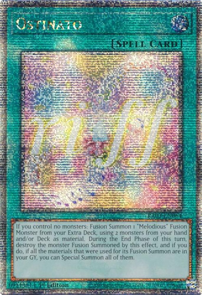 Ostinato (Quarter Century Secret Rare) (RA03-EN064) - Quarter Century Secret Rare